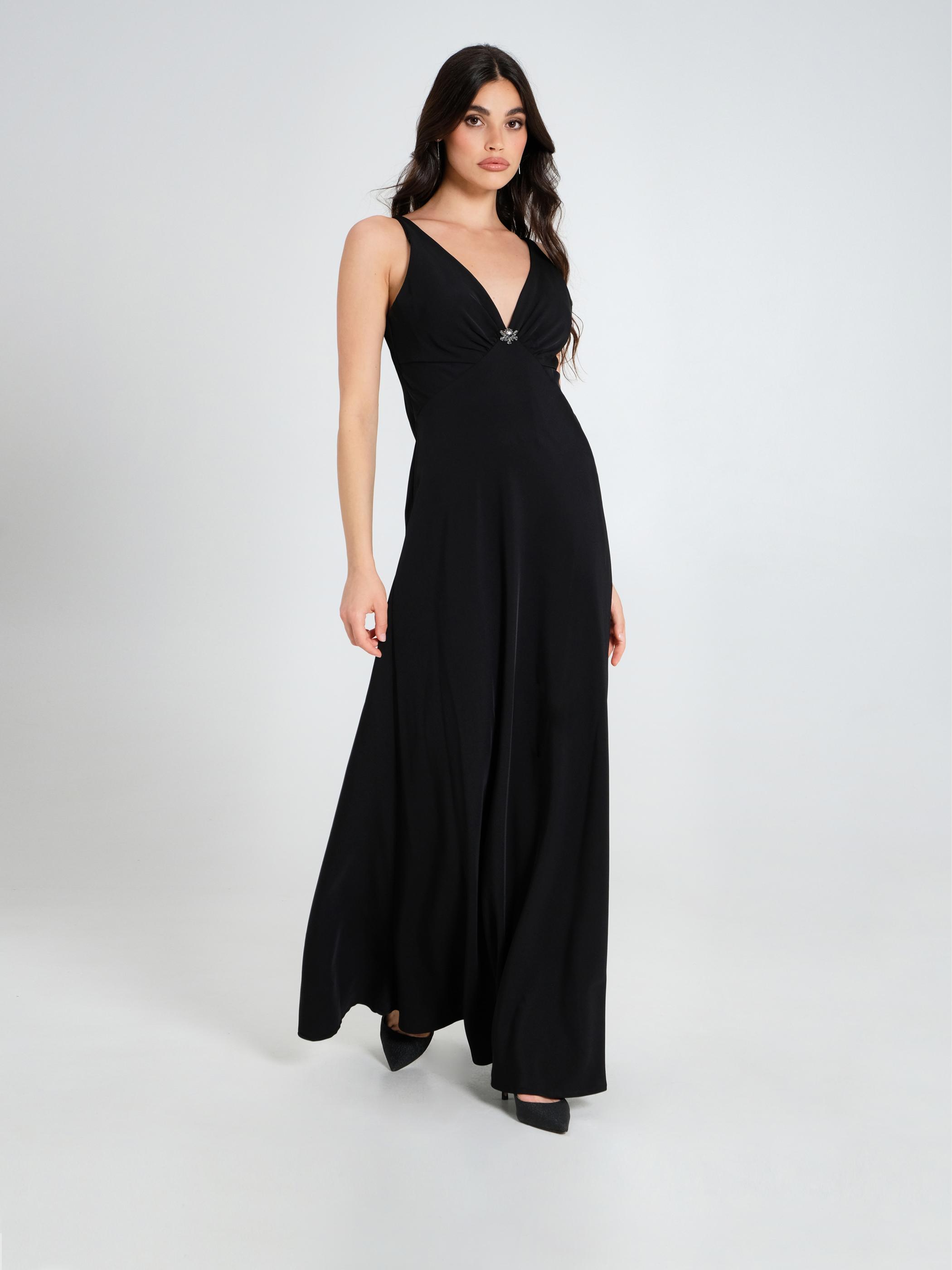 Rinascimento Vestito Nero Da Giorno Rinascimento Abito Elegante Da